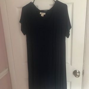 Deep blue swing dress
